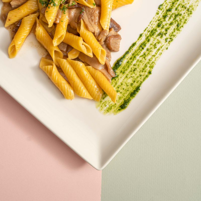 Italian Minestrone Verde with Pesto Drizzle