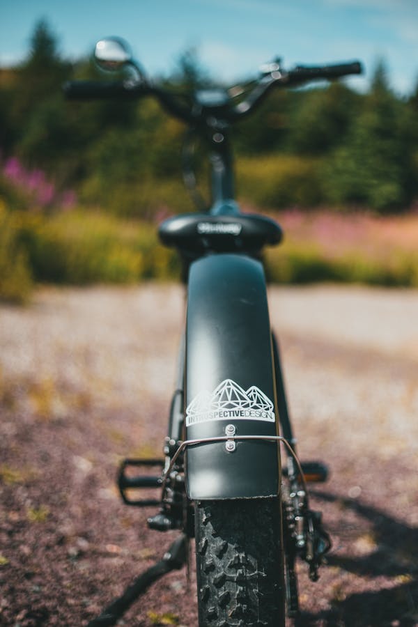 Black Bicycle on Brown Soil