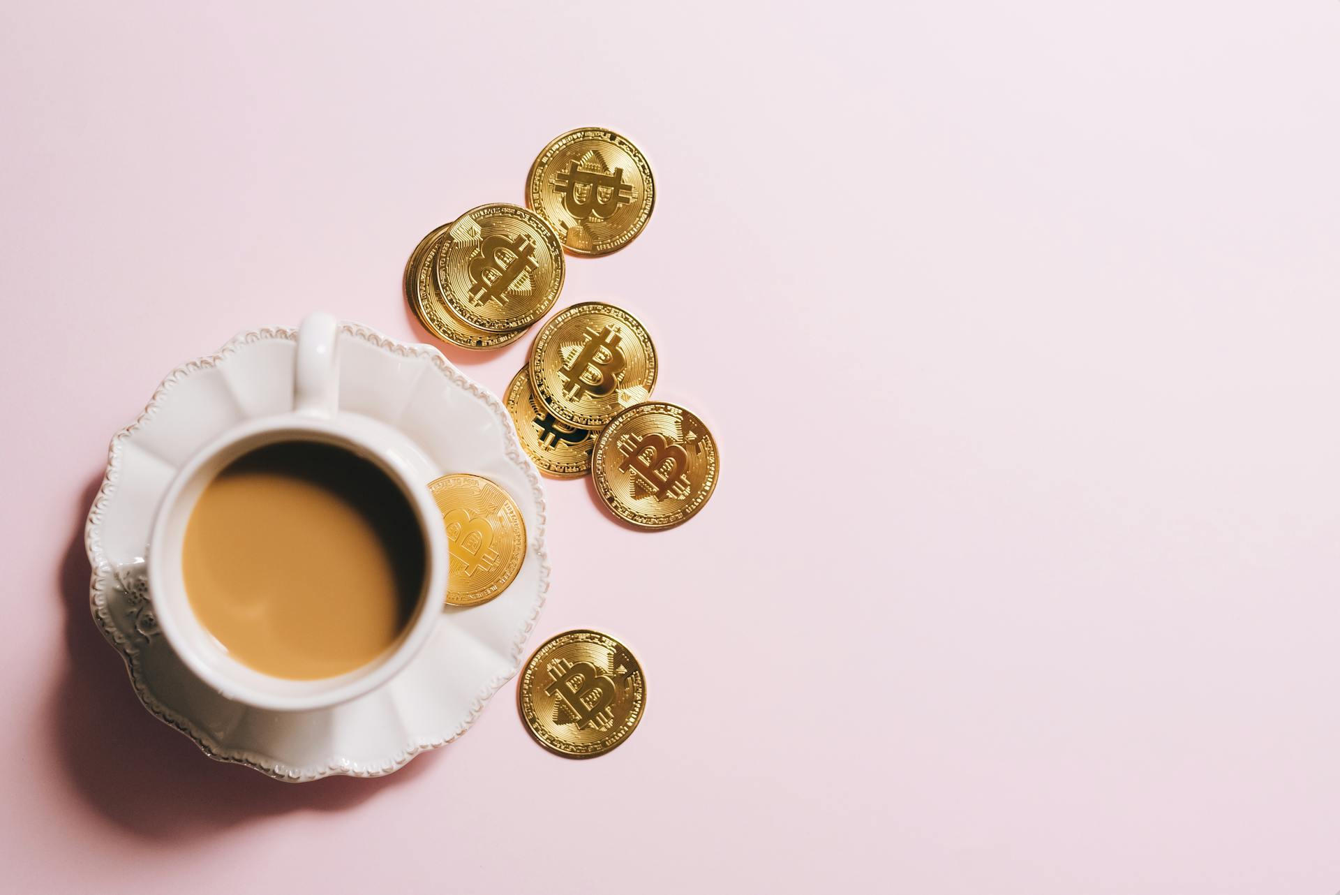 Gold Coins and a Cup of Coffee