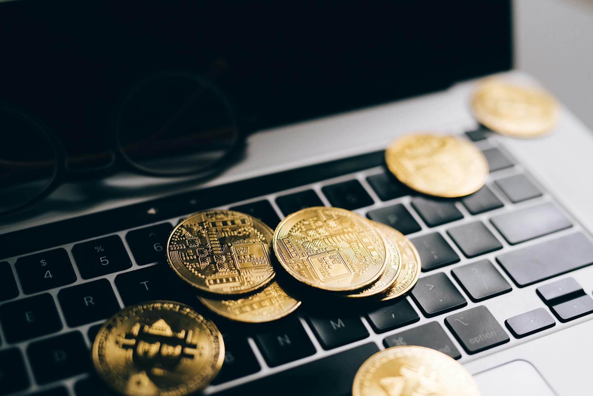 Close-Up Shot of Gold Coins