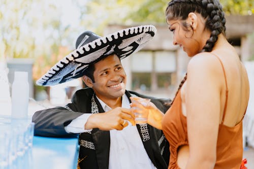 A Man and a Woman Looking at each Other