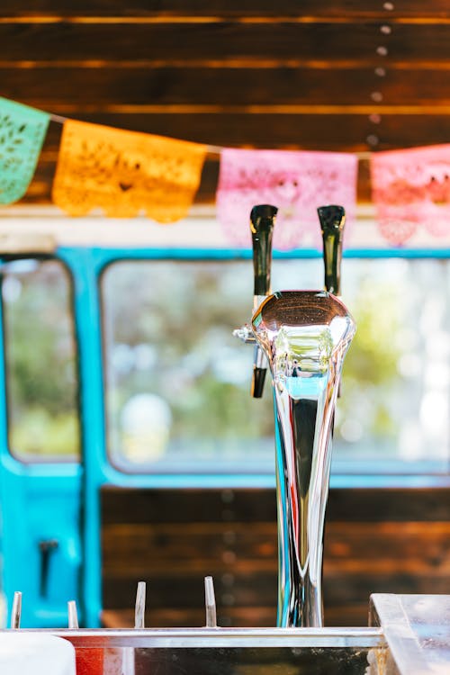 Close-up of Draught Beer Tap