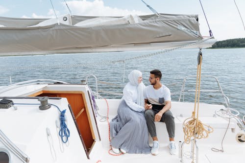Immagine gratuita di affetto, barca, coppia