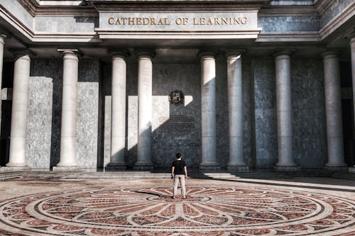 Photo of Person Standing in Front of Cathedral of Learning