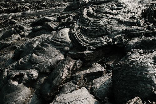 Free Captivating view of solidified lava patterns on Kamchatka Peninsula, Russia. Stock Photo