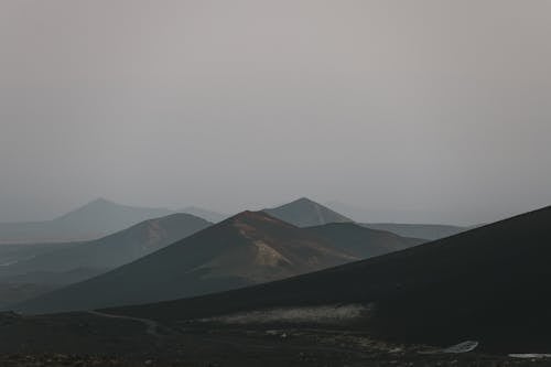 Mountains Under a Gloomy Sky