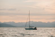 Free stock photo of beach, boat, dawn
