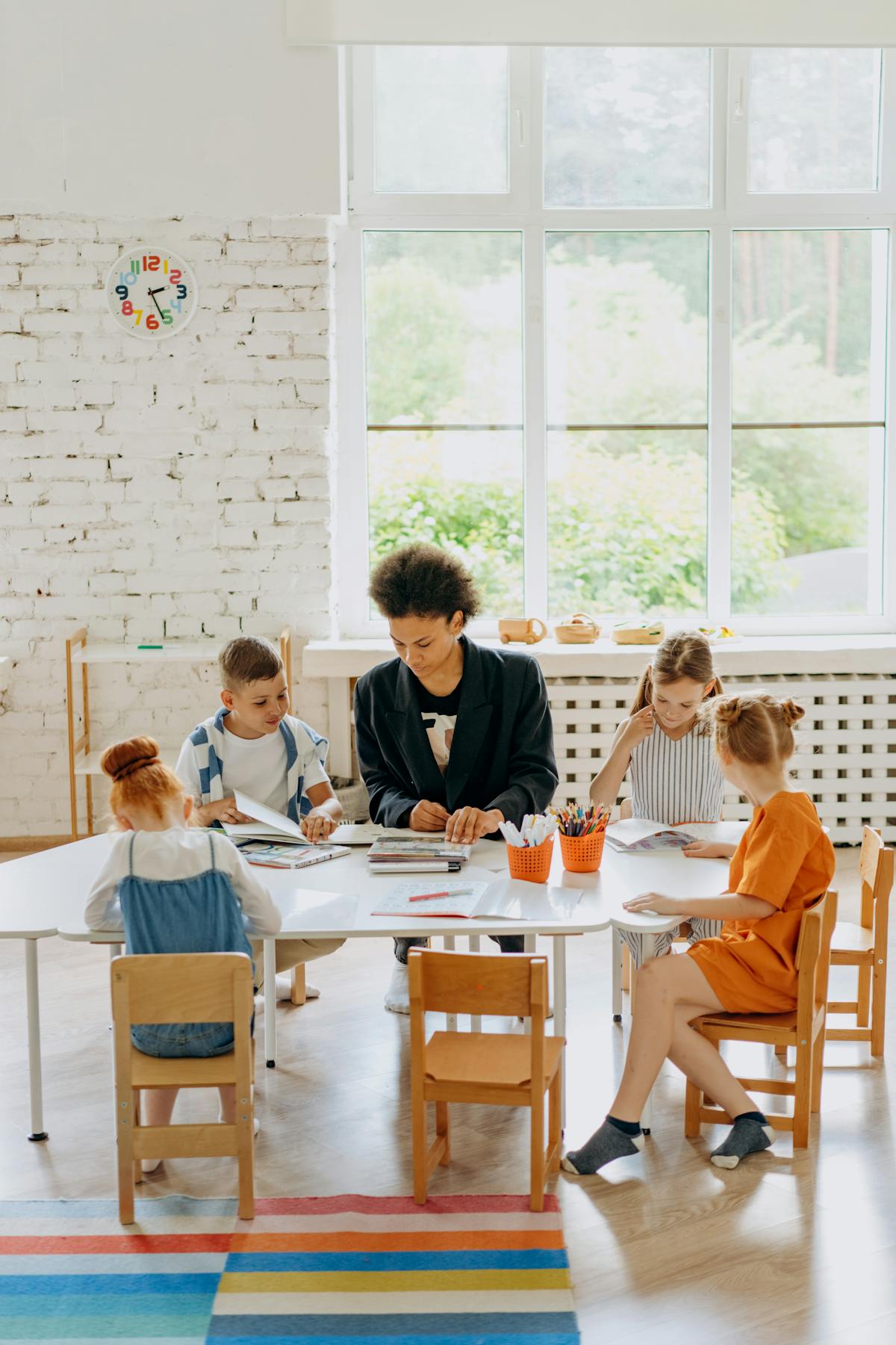 People in a calm workspace