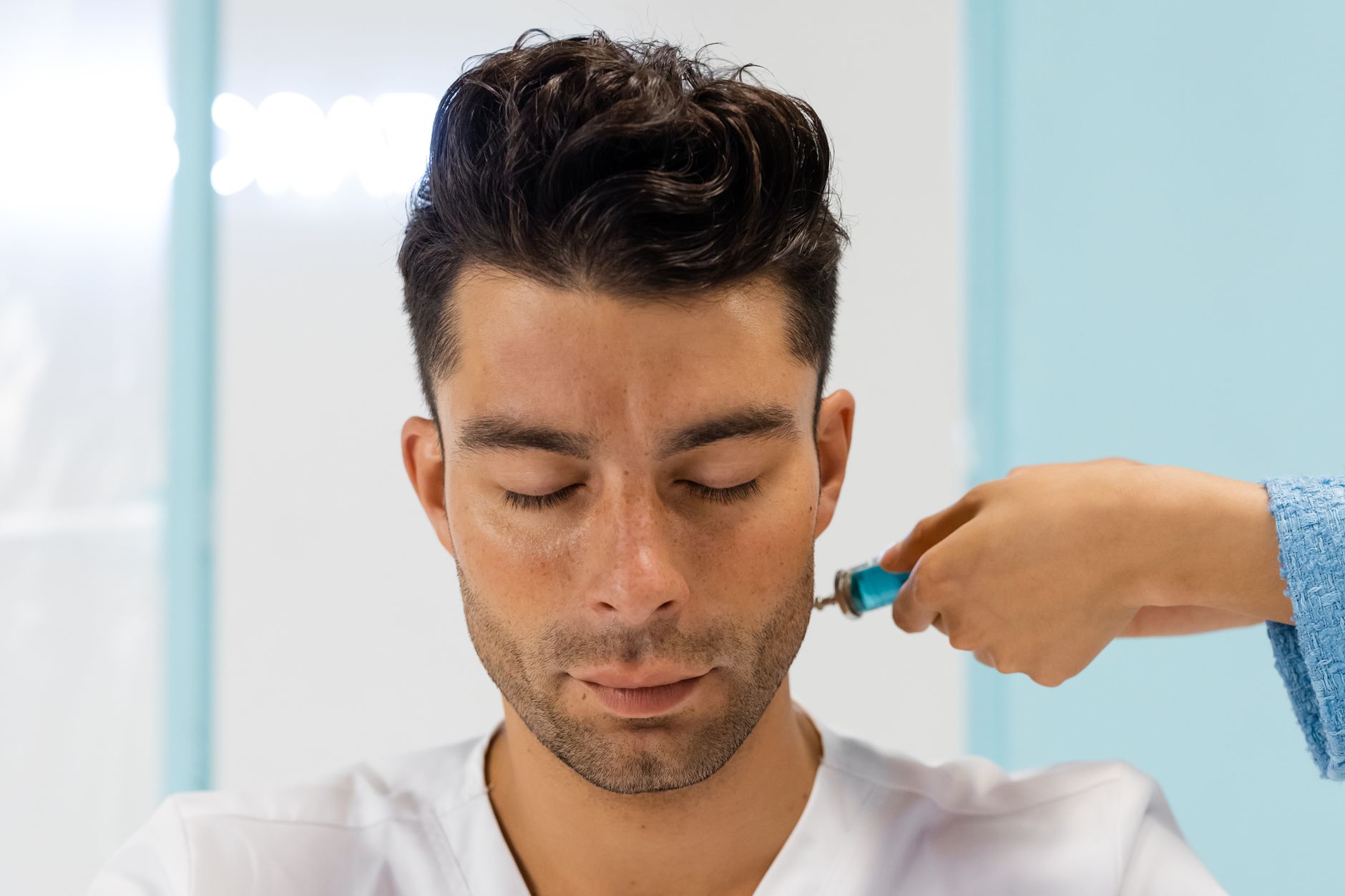 Professional acne scar treatment being performed at BeautyFix Medspa in New York