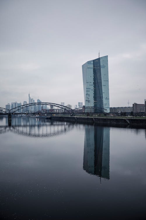 Ingyenes stockfotó épület, európai központi bank, felhőkarcoló témában