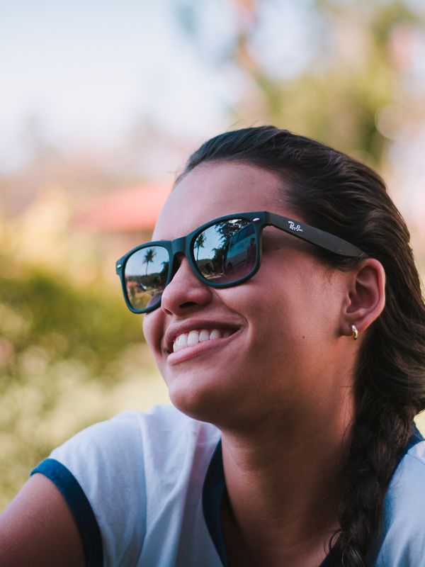 Natural portrait in a park