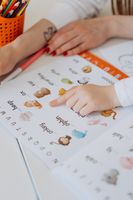 Child engaged in focused one-on-one learning