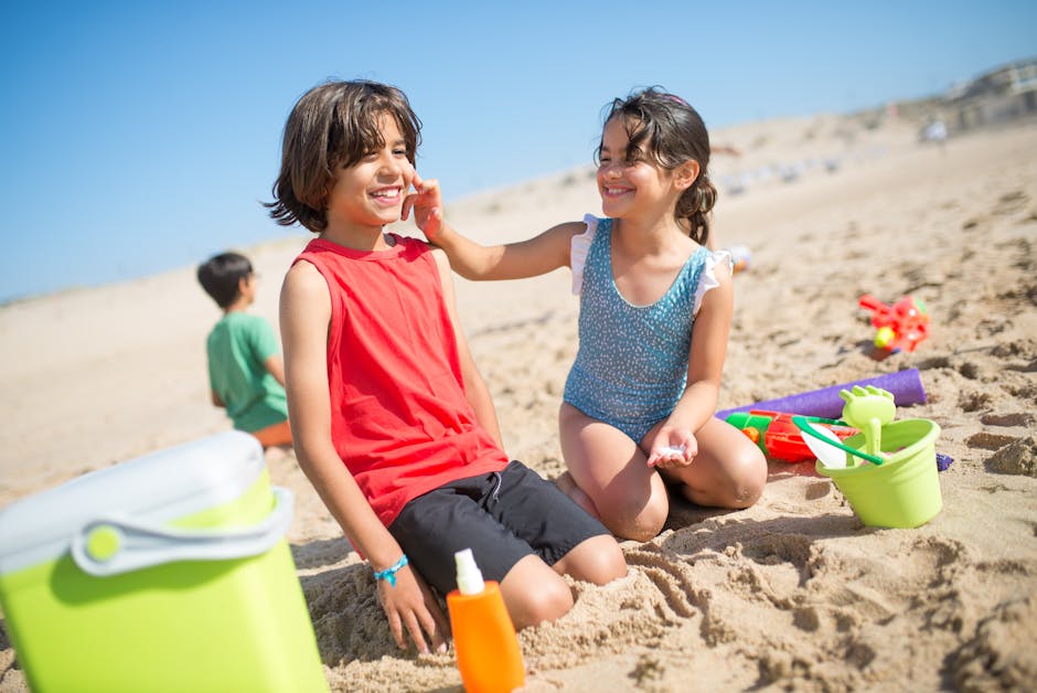 Applying sunscreen on oily skin