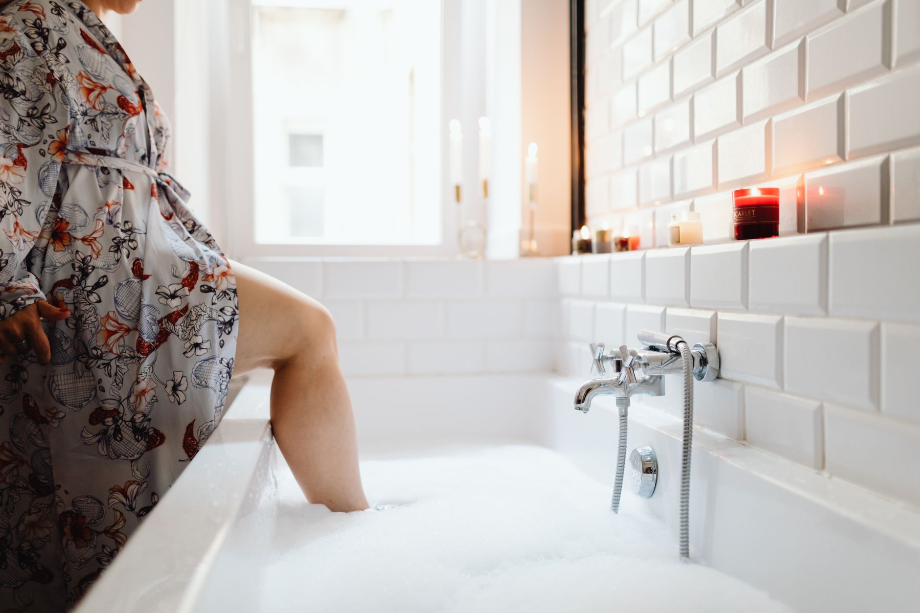 A Long Bath with a Podcast or Music