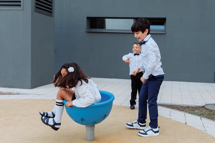 Children Having Fun Playing Together