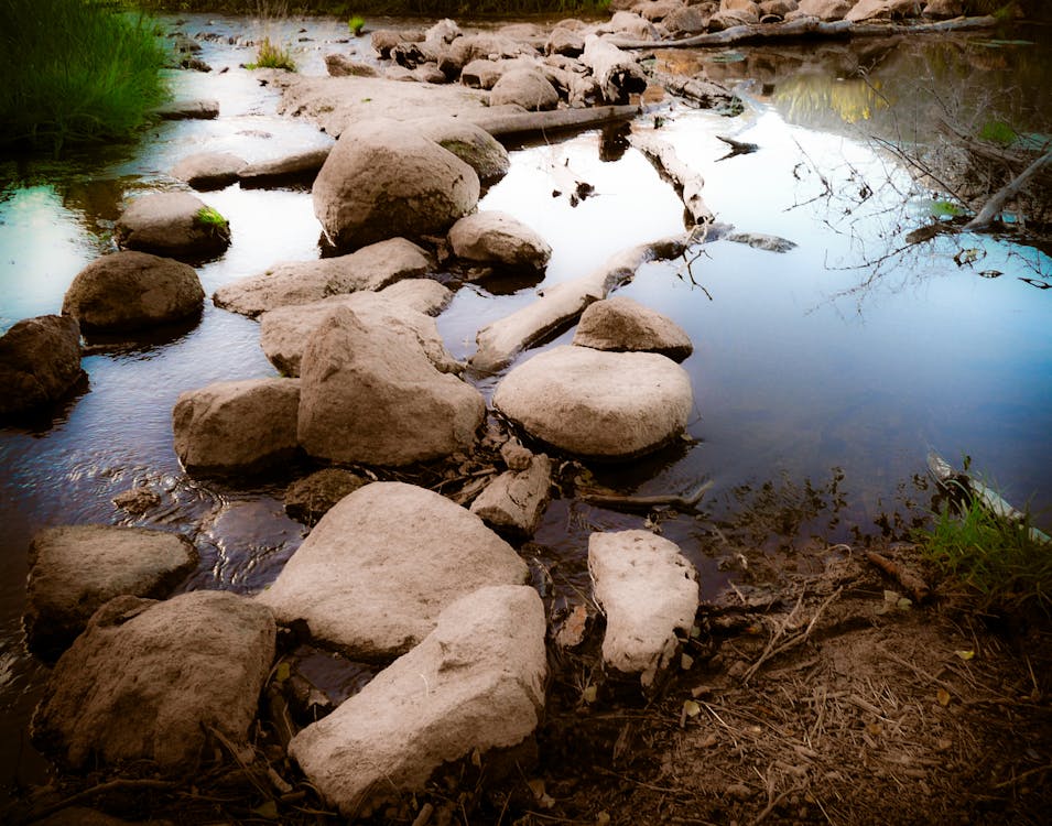 Free stock photo of Mossy rocks, rocks