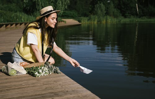 Gratis stockfoto met h2o, houten pier, meer