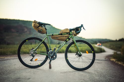 Free A Bicycle On the Road Stock Photo