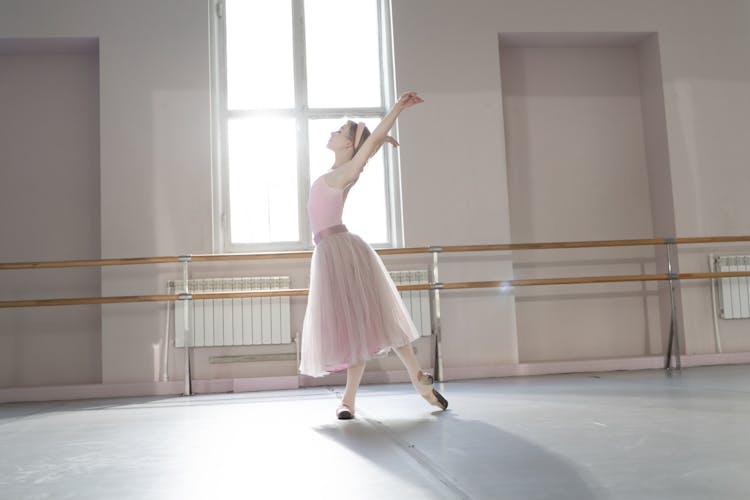 A Ballerina Dancing 