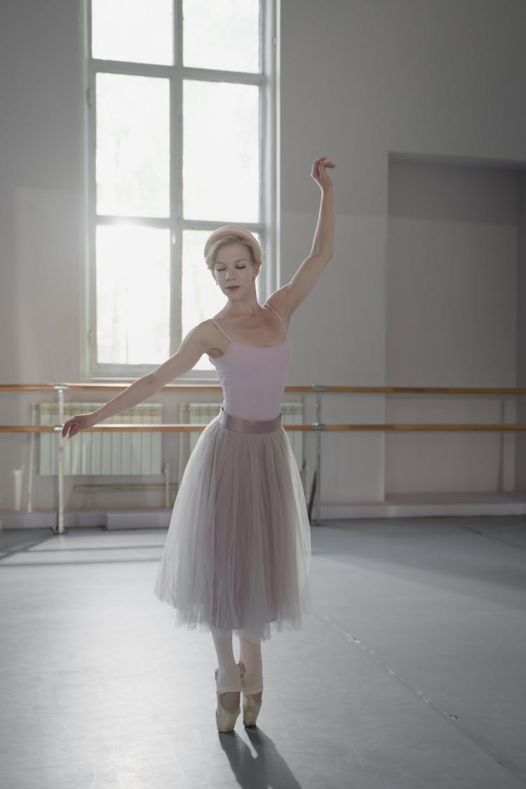 A Ballerina Dancing 