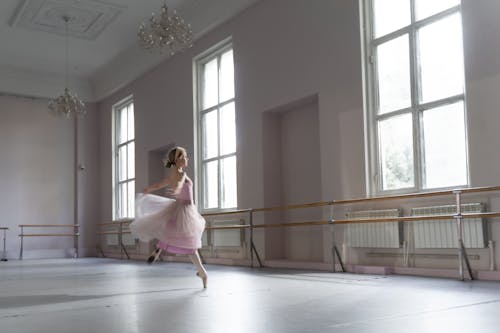 A Ballerina Dancing on Tiptoe