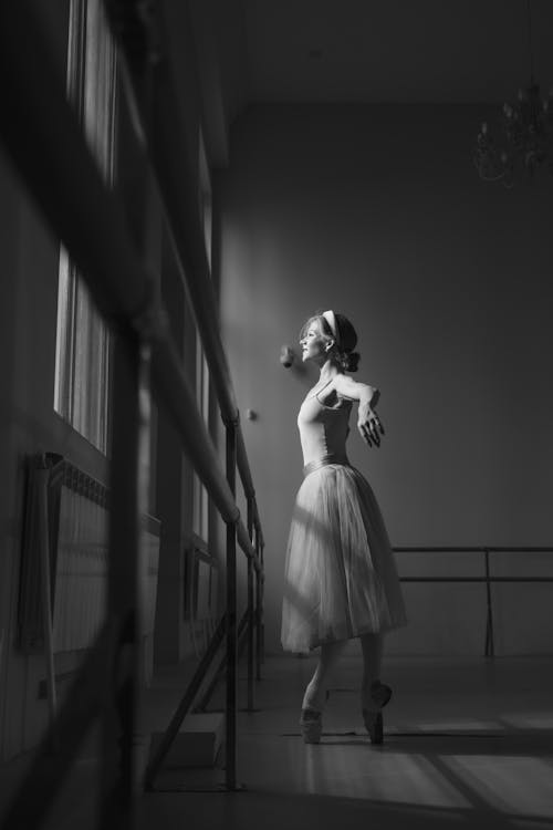 Free A Ballerina Standing On Her Toes Stock Photo