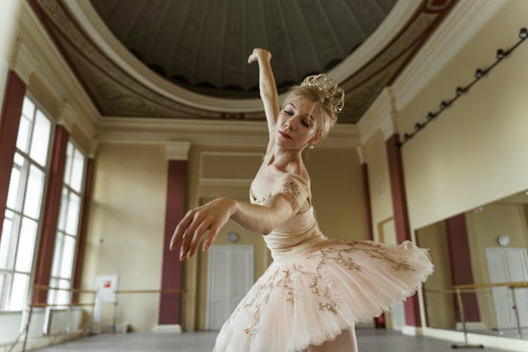 A Woman Dancing Ballet