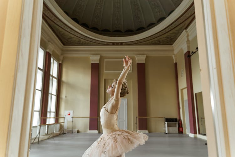 Ballerina While Dancing