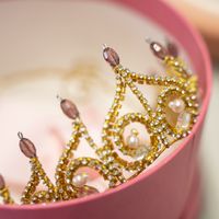 Pink and gold beaded piece — photo by Anastasia Shuraeva on Pexels