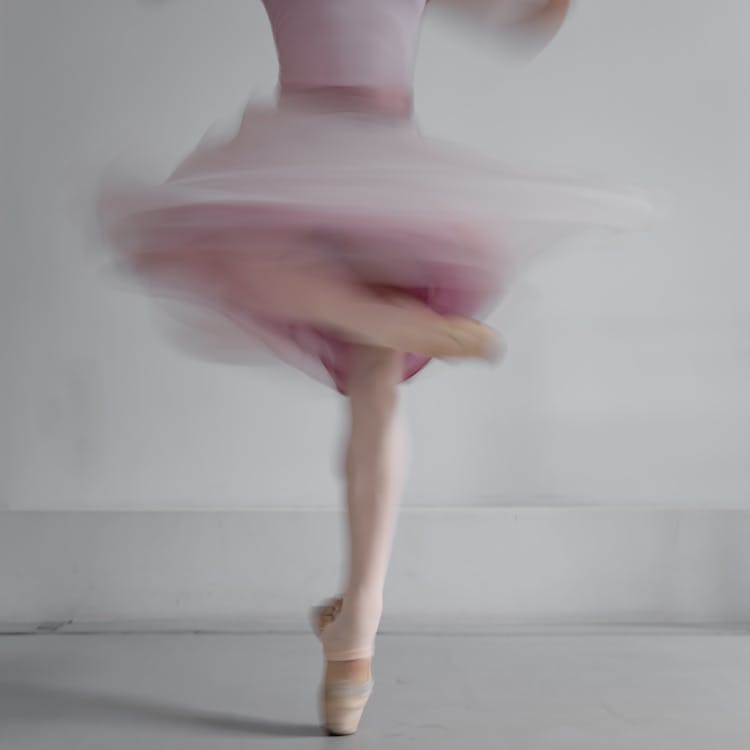 A Ballerina Spinning Around