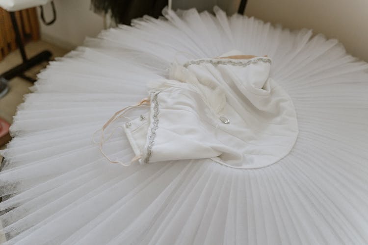 An Elegant White Tutu Dress