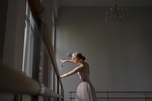 A Ballerina Rehearsing Alone