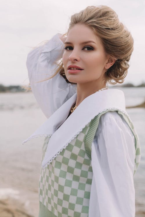 Woman Holding her Hair Up