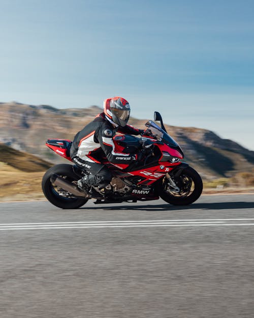 A Person Riding a Sports Bike