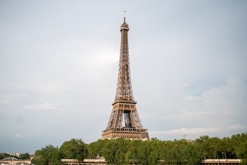 Eiffel Tower Under White Clouds