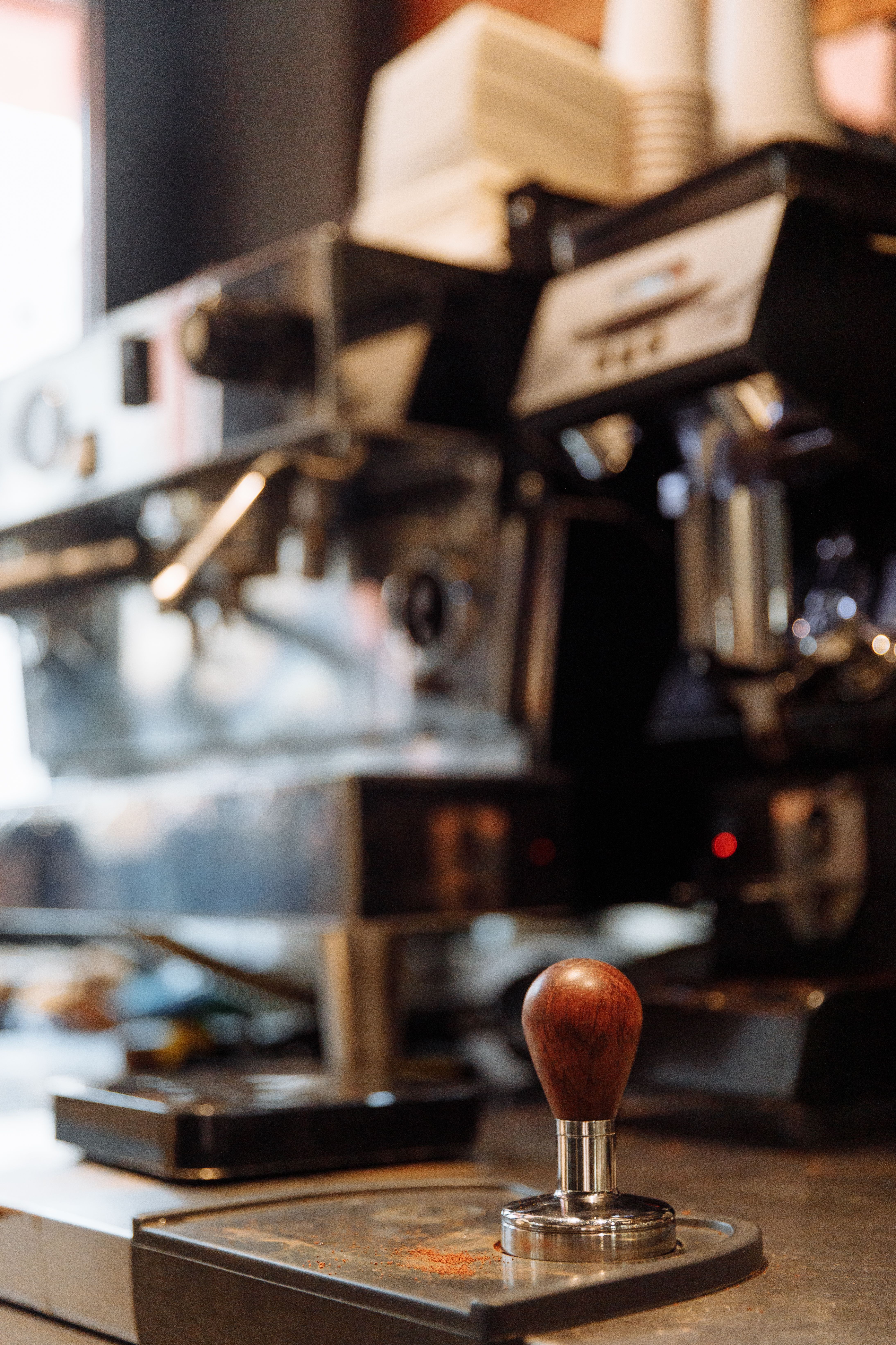 Wooden Shift Knob in a Coffee Shop · Free Stock Photo