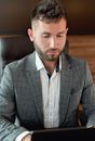 Man in Black and Gray Suit Jacket