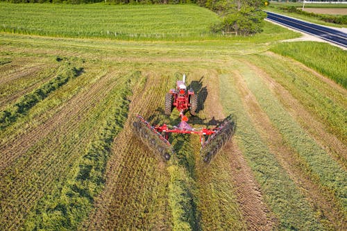 Tractor Working in Field