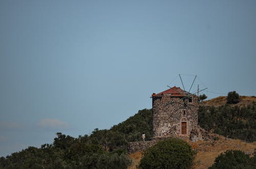 View of an Old Windmill