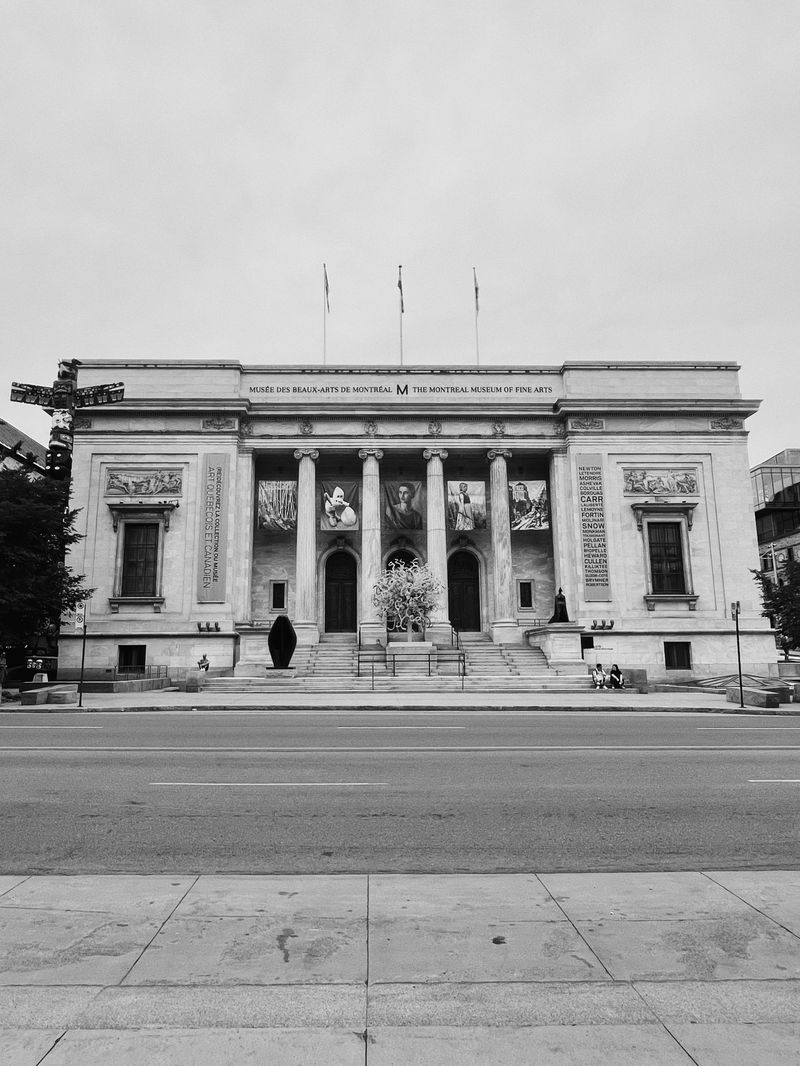 Neoclassical facade of the Montreal Museum of Fine Arts