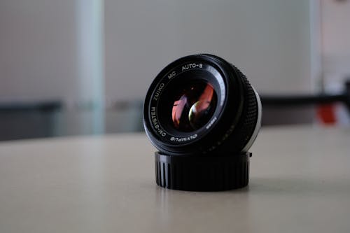 Free Close-Up Photo of Black Camera Lens Stock Photo