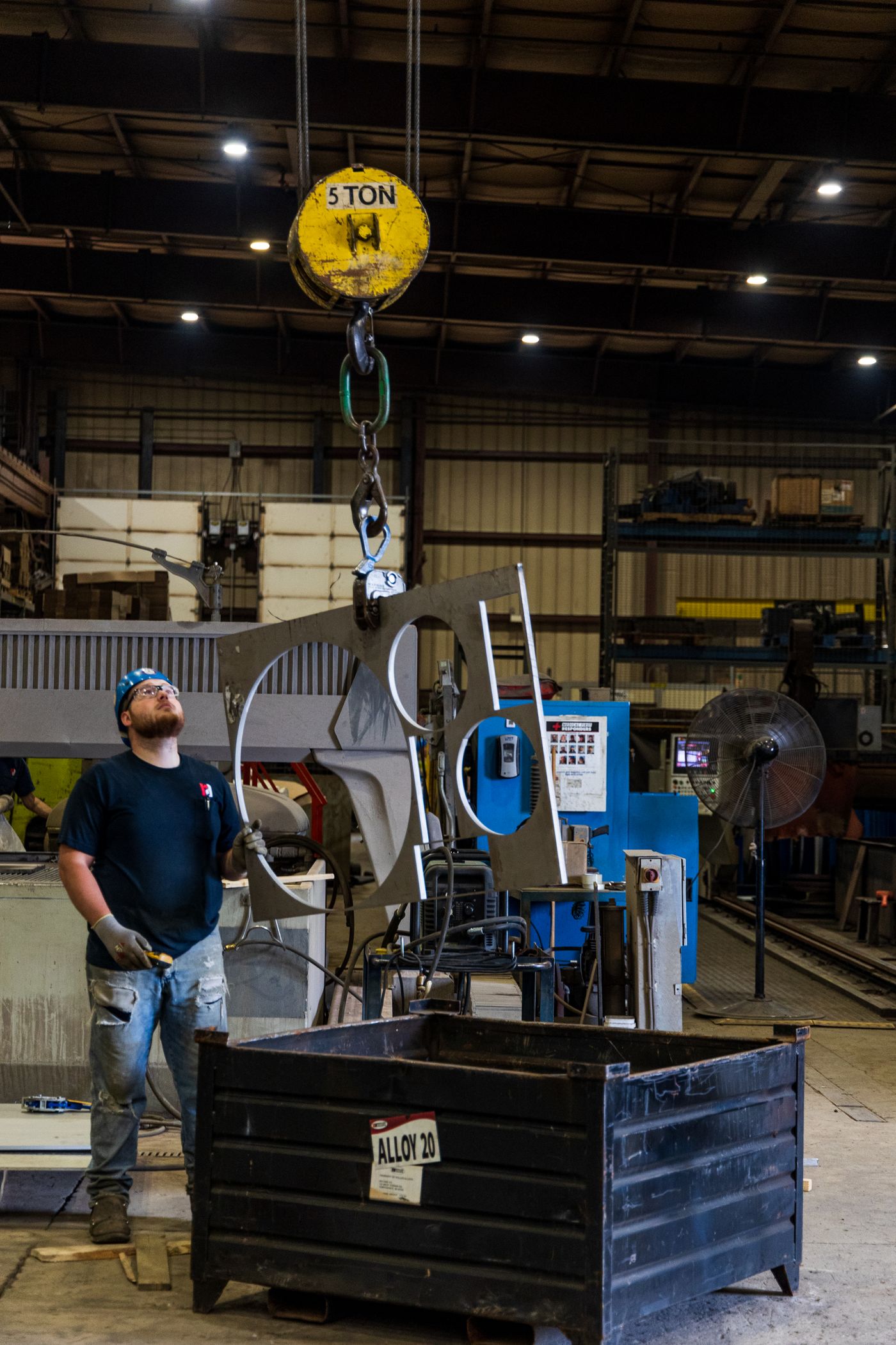 Heavy steel component fabrication for freight-duty equipment