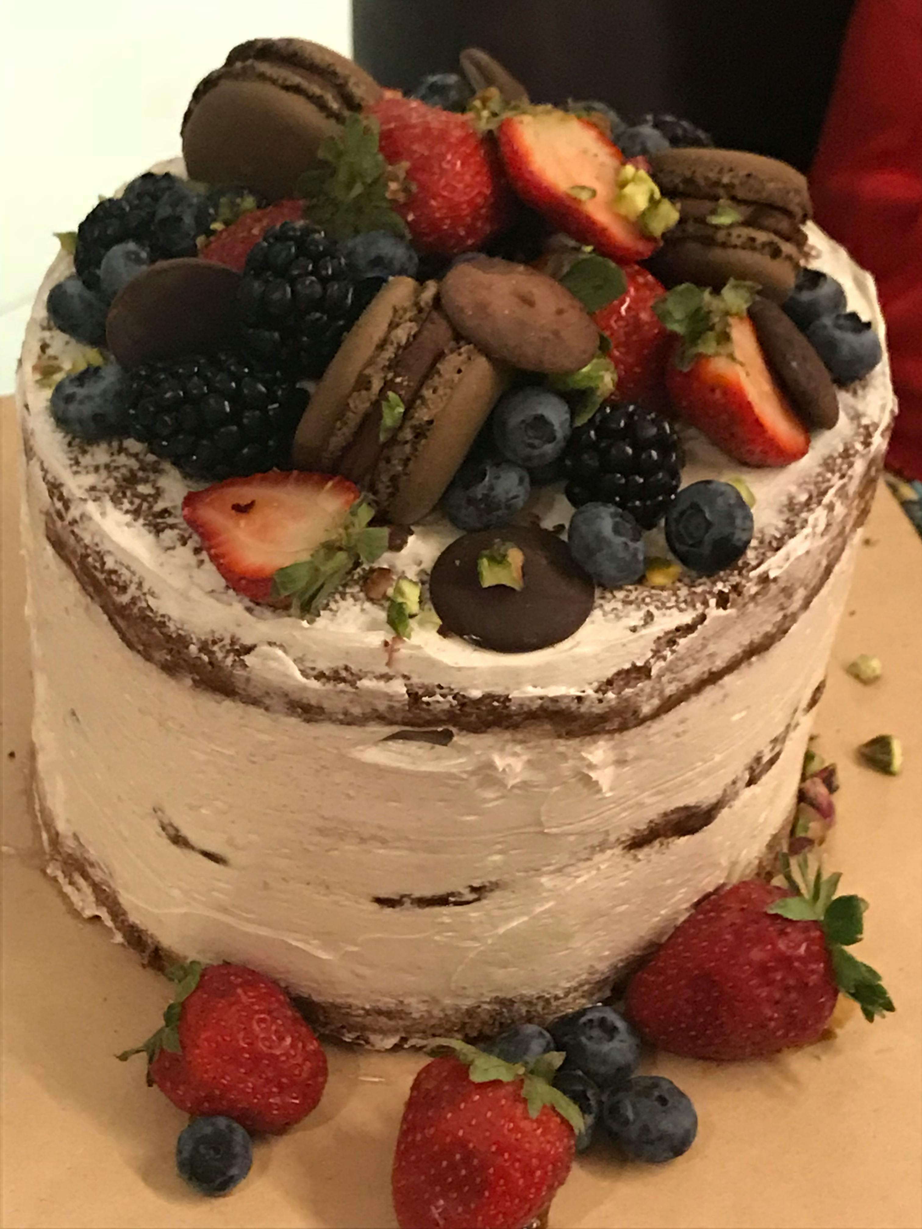 Free stock photo of birthday cake, cake, red fruits