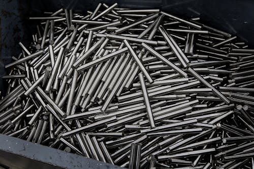 Free Steel Bars in a Metal Box Stock Photo