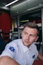 Man in White Polo Shirt