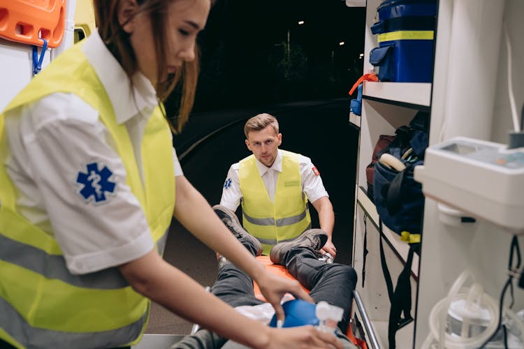 Paramedics Rescuing A Patient