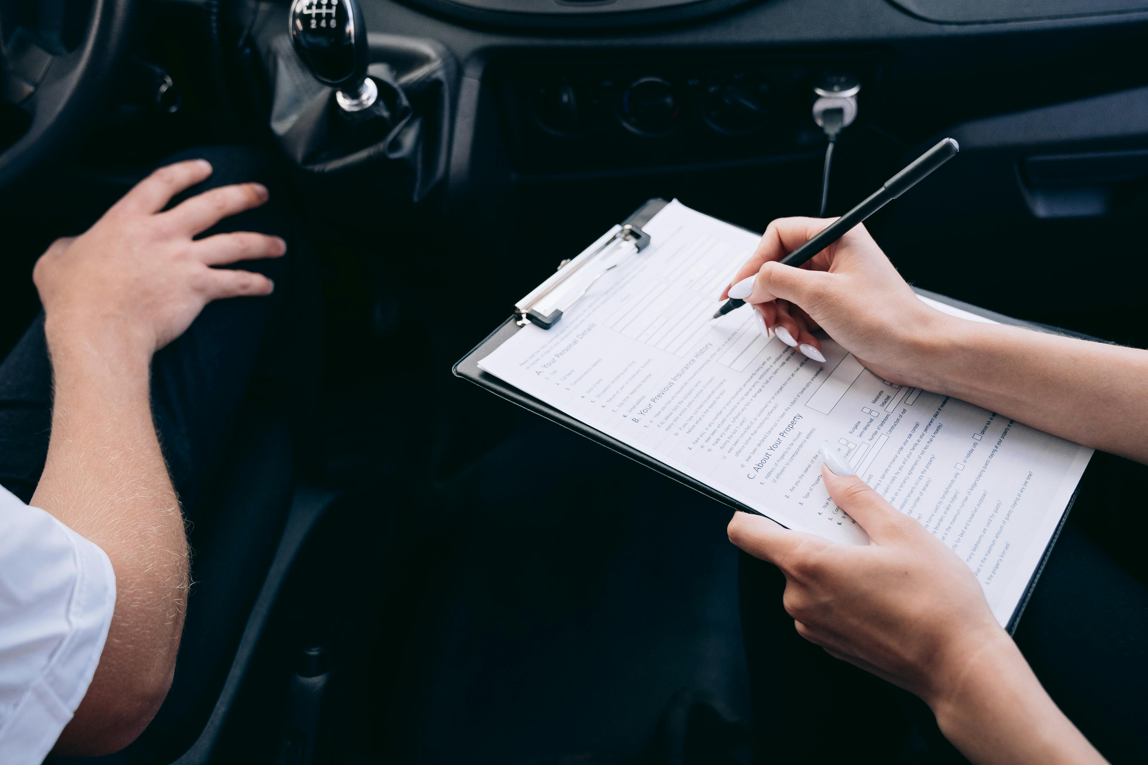 Car insurance papers