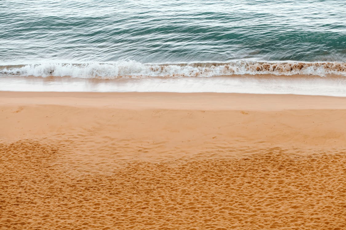 Sea Waves Crashing on Shore