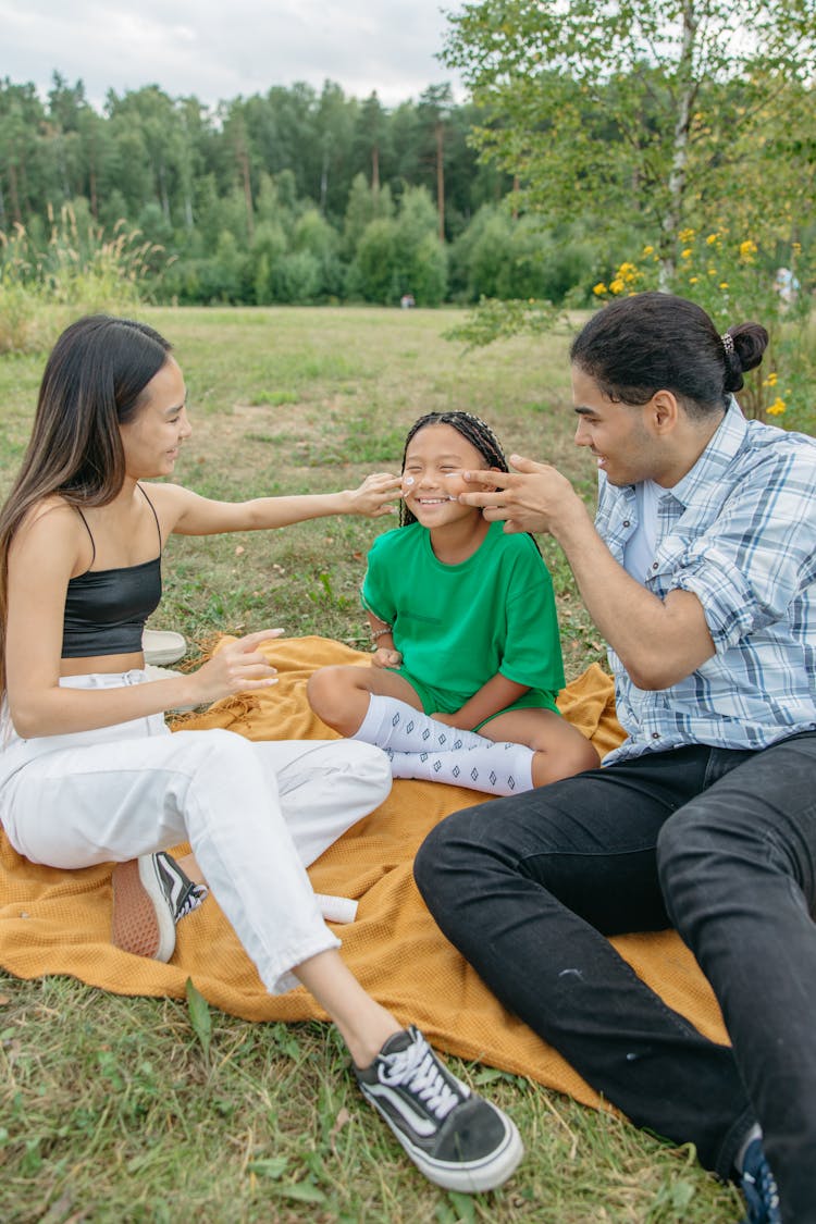 Photo Of A Family Bonding Together