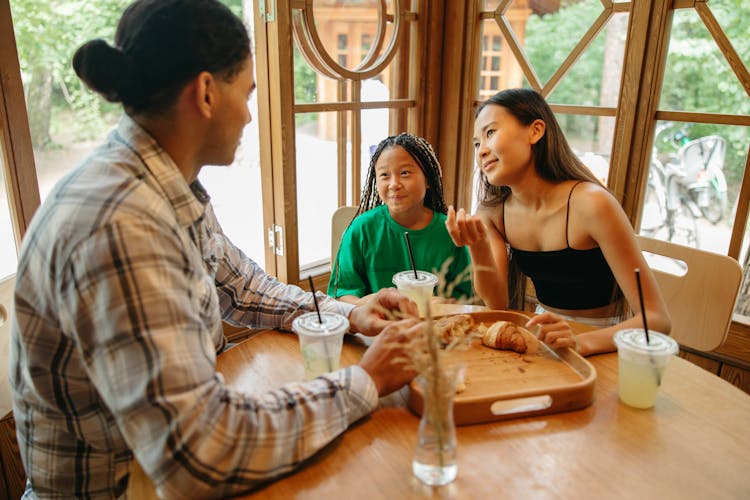 A Family Eating Together